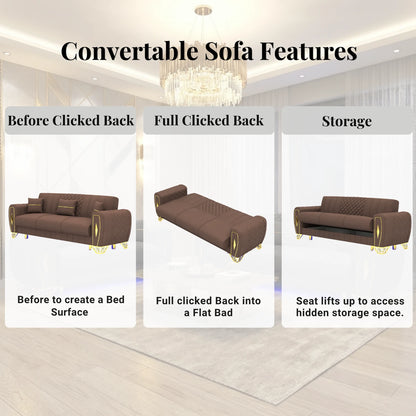 3 Seater Brown
