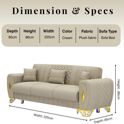 3+2 Seater Cream