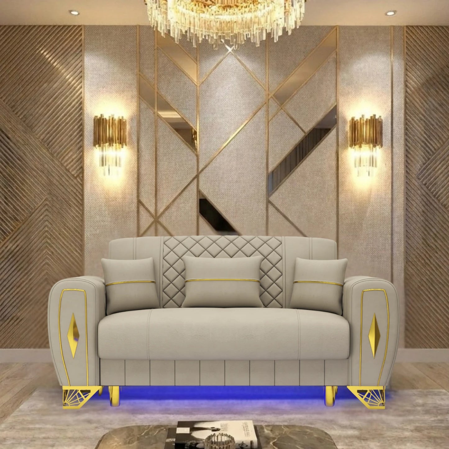 2 Seater Cream