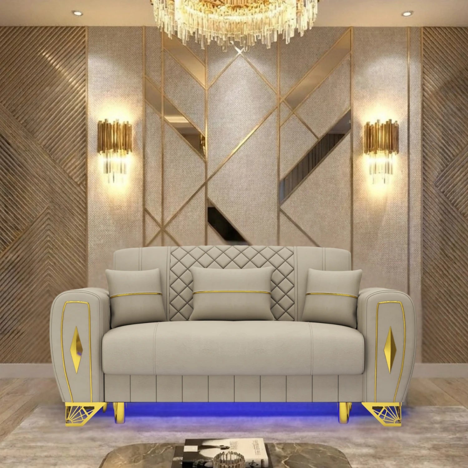 2 Seater Cream