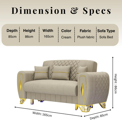 2 Seater Cream