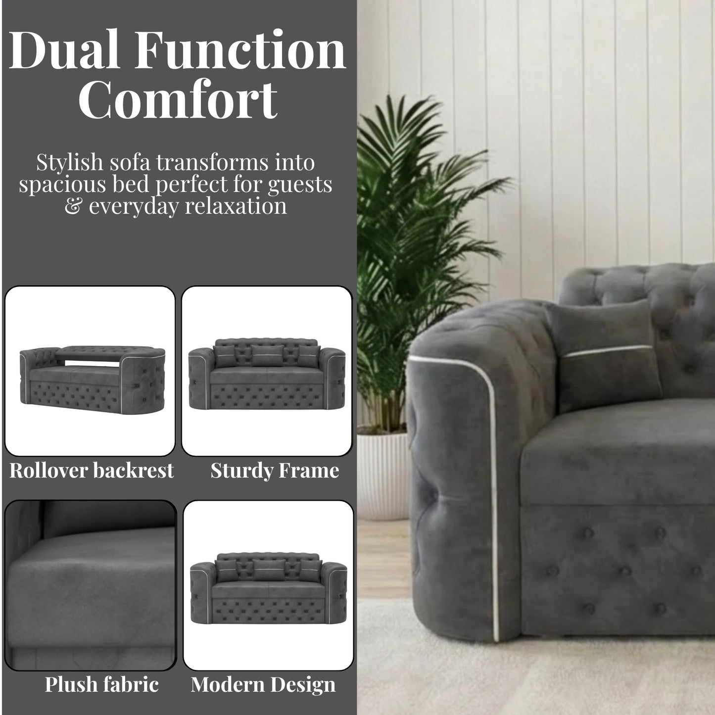 2 Seater Grey