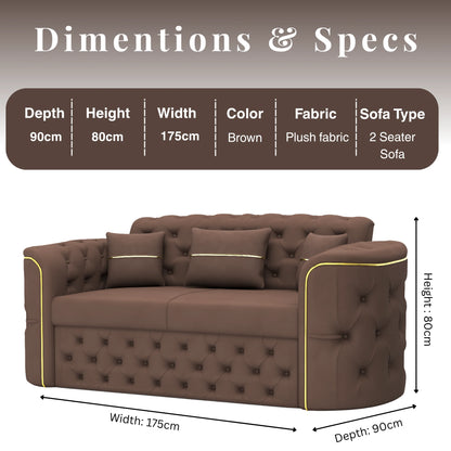 3+2 Seater Brown