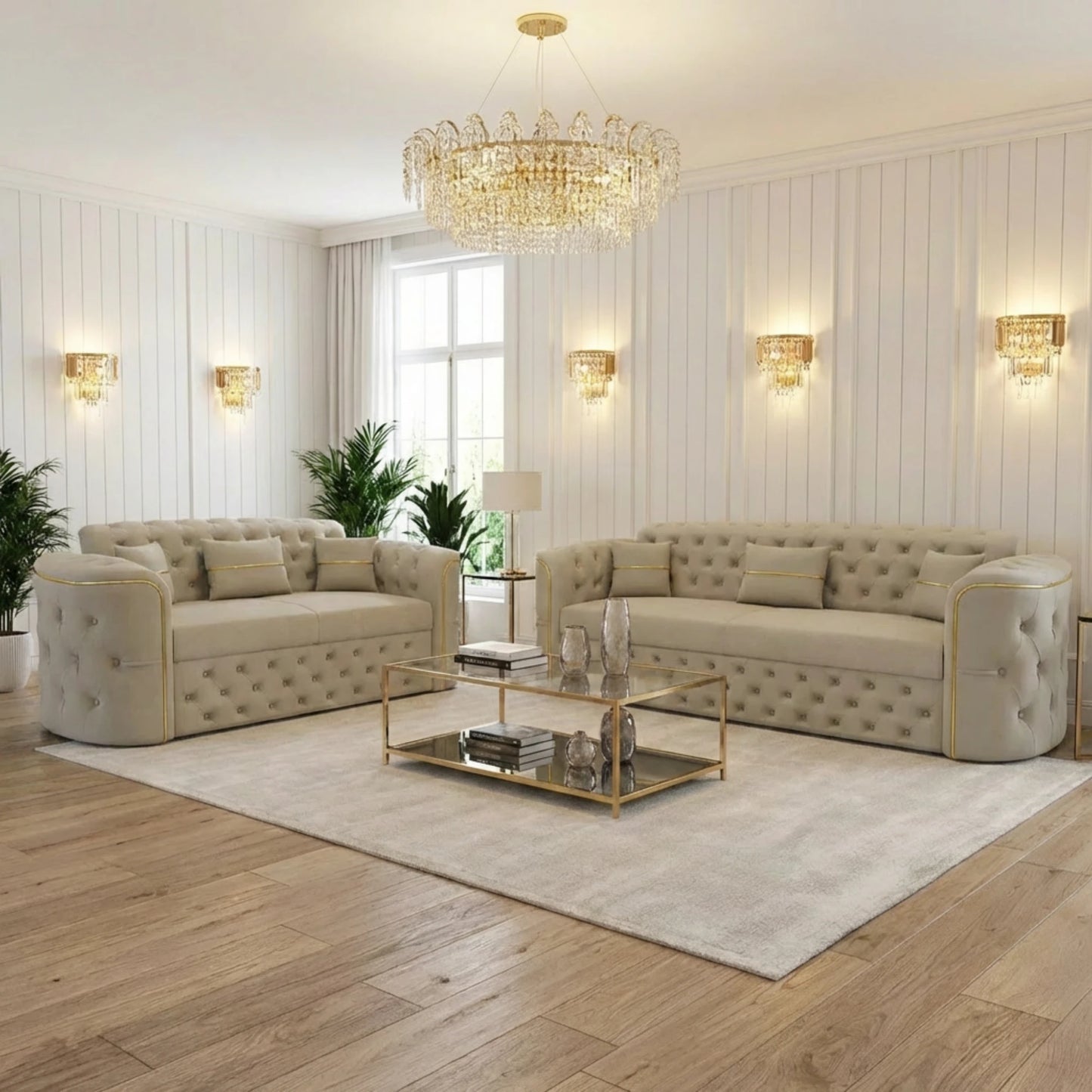 3+2 Seater Cream