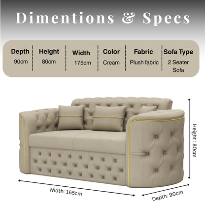 3+2 Seater Cream