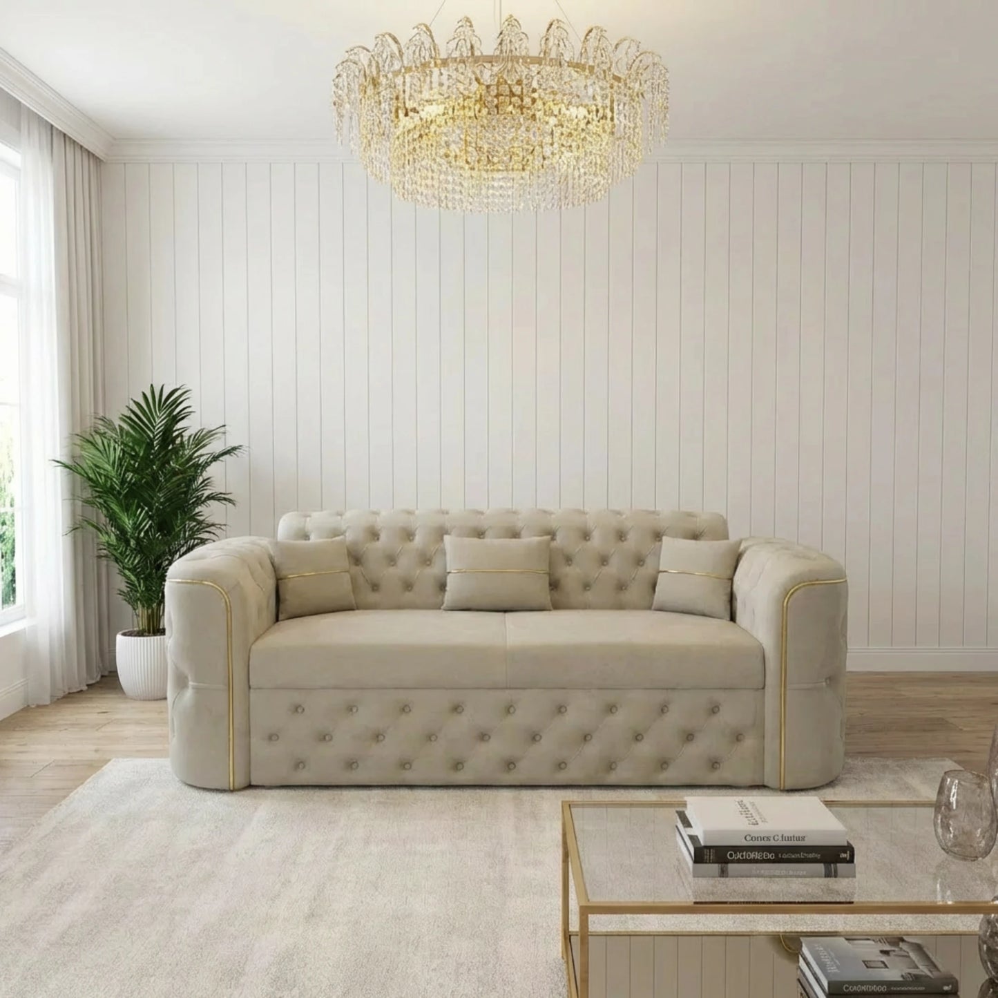 2 Seater Cream
