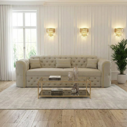 3 Seater Cream