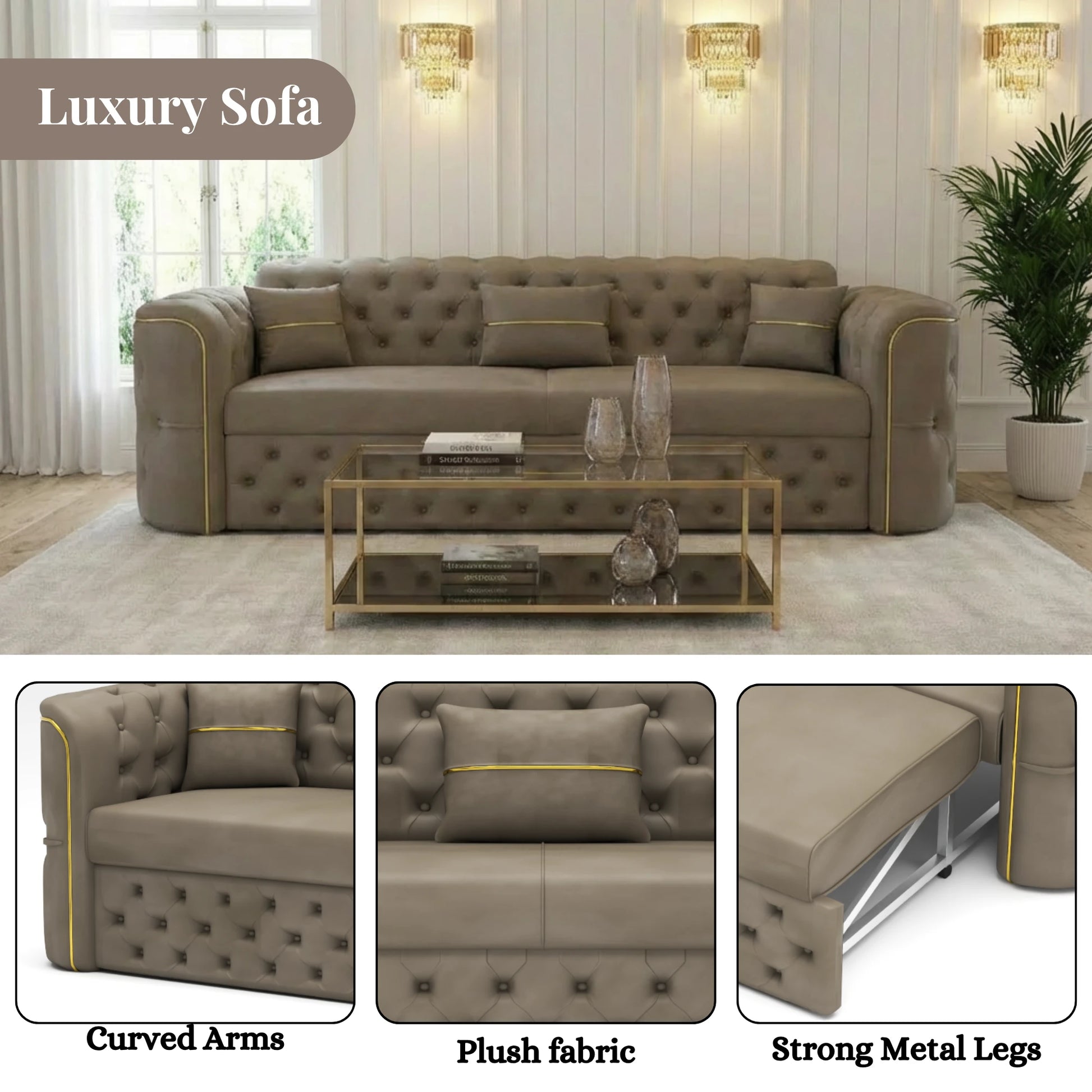 3 Seater Mink