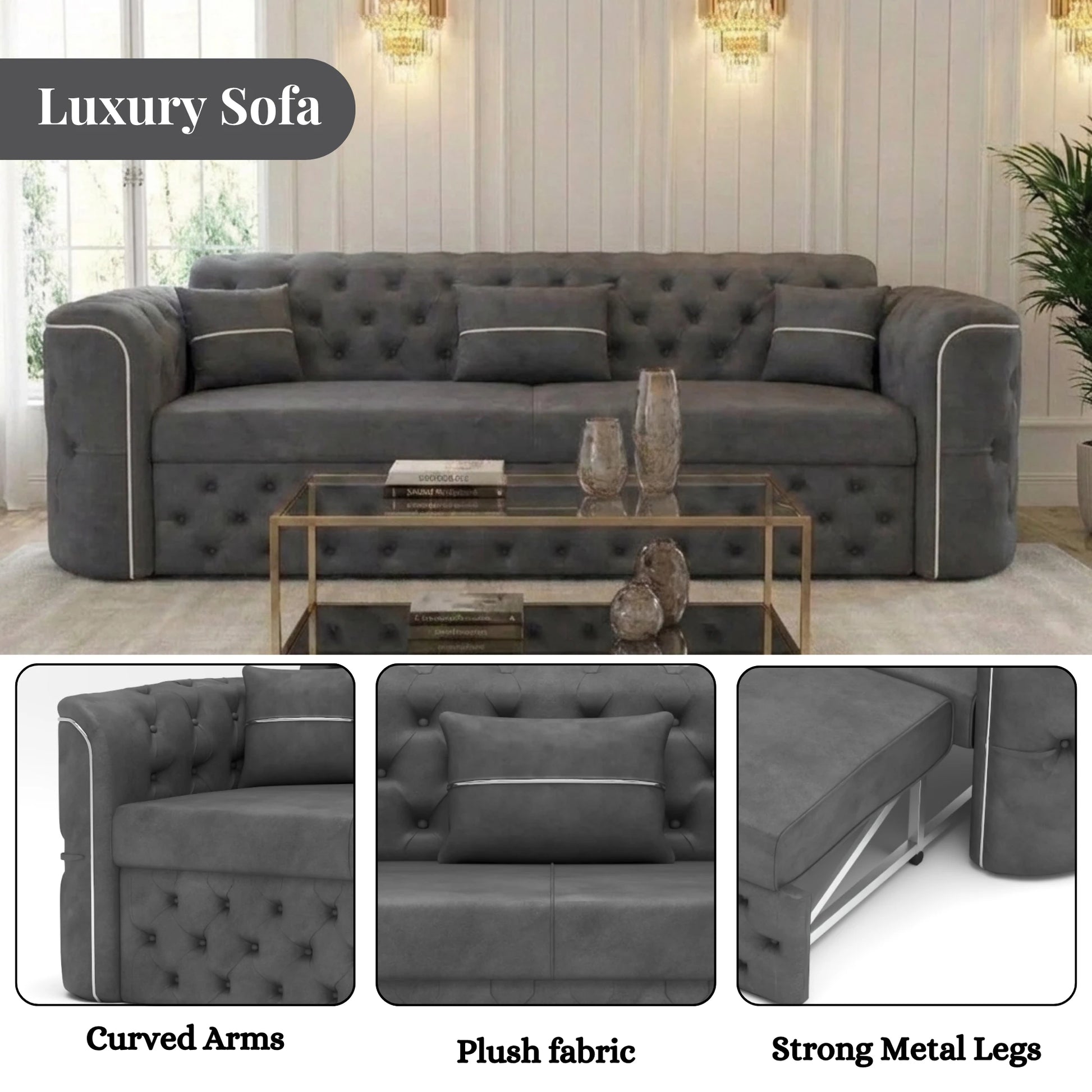 3+2 Seater Grey