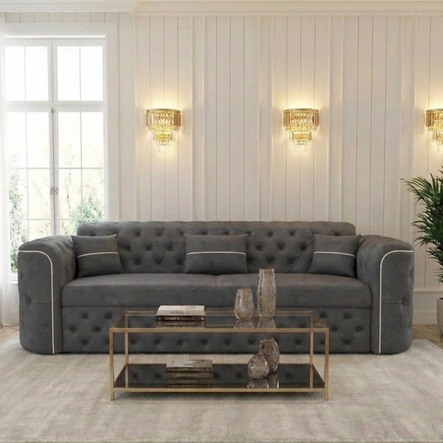 3 Seater Grey