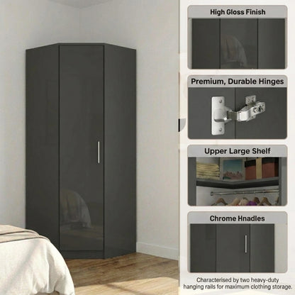 Verona 1 Door Corner Wardrobe
