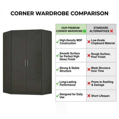 Verona Corner 2 Door Wardrobe